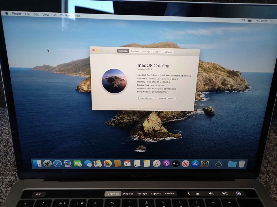 MacBook Pro TouchBar 2.9ghz i5 256gb SSD