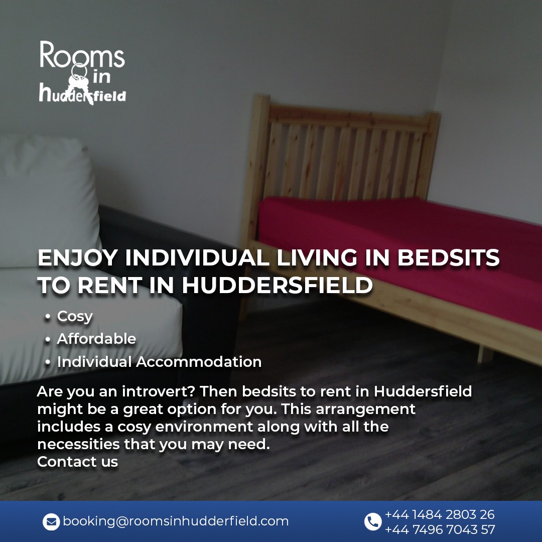 Enjoy individual living in bedsits to rent in Hudd