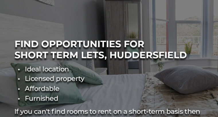 Newly-designed room for rent in Huddersfield