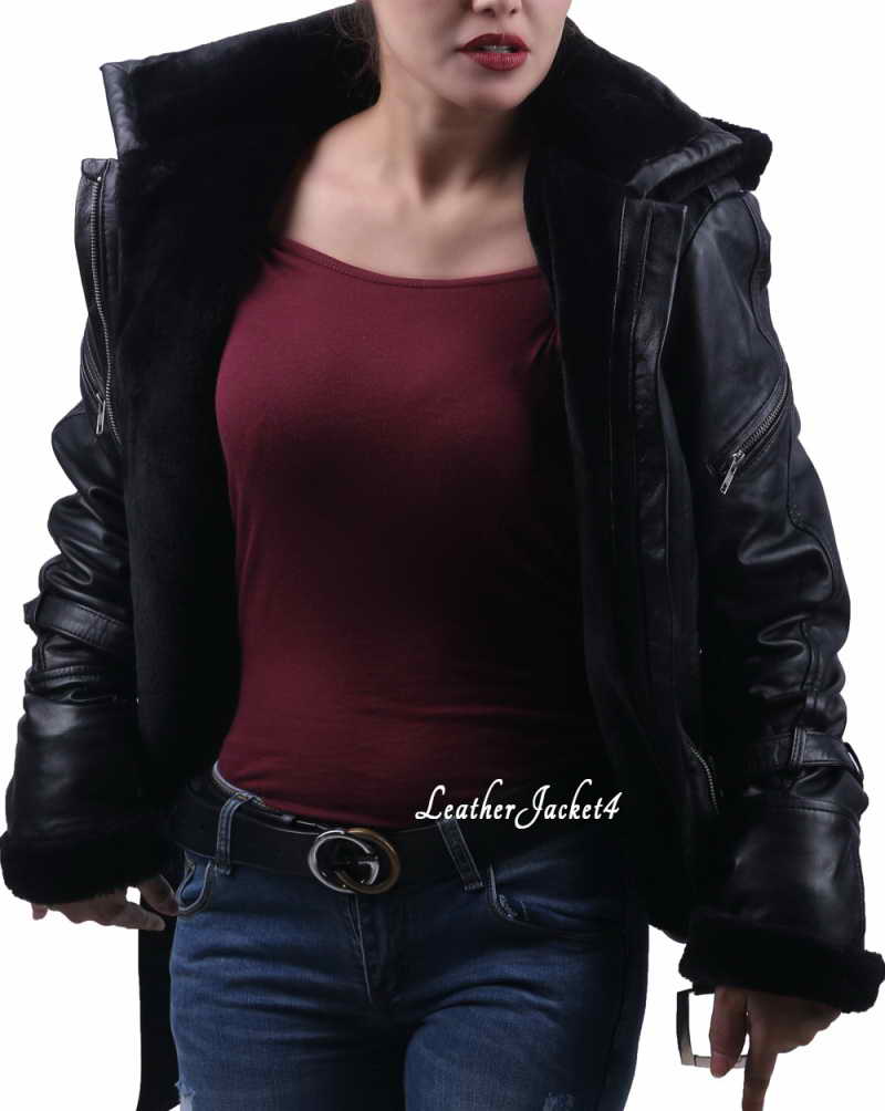 Once Upon a Time Emma Swan Black Leather Jacket