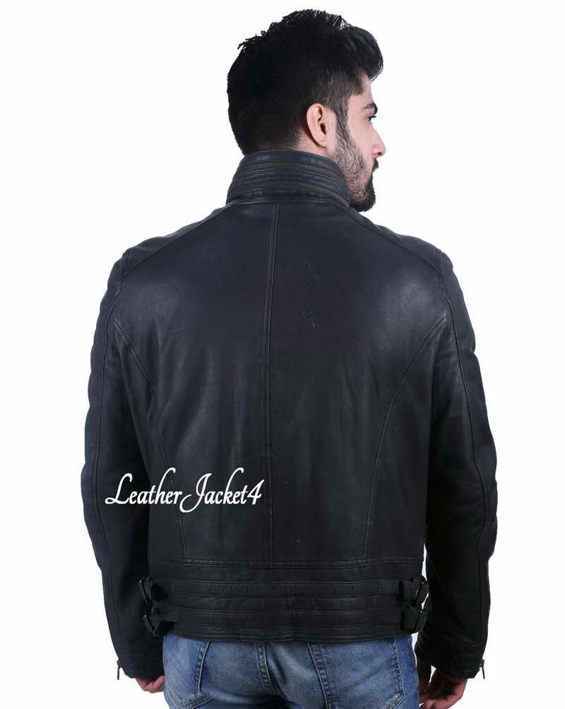 Joy Biker Leather Jacket For Men