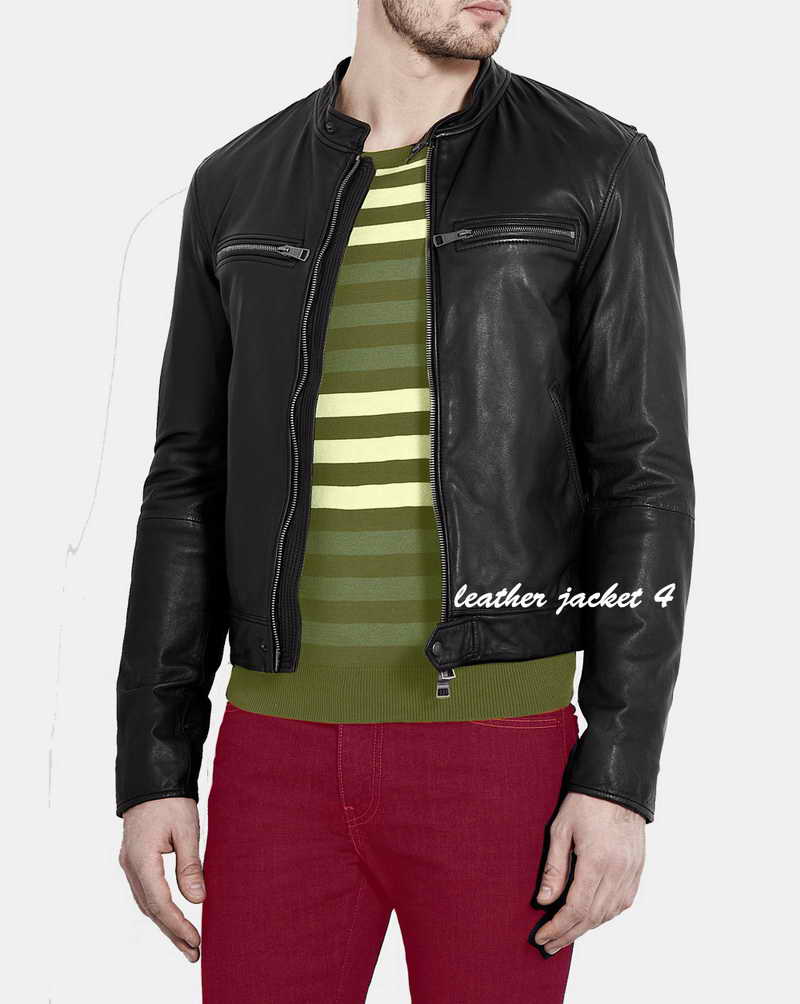 Black Soft Leather overdyed Mens Leather Jacket