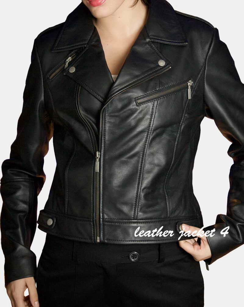 Evreux Biker Leather Jacket For womens
