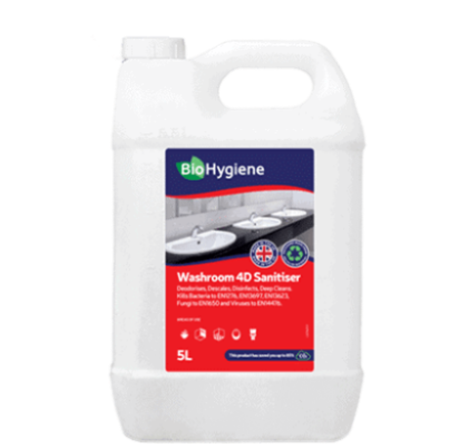 Buy BioHygiene Washroom 4D Sanitiser -5L in London
