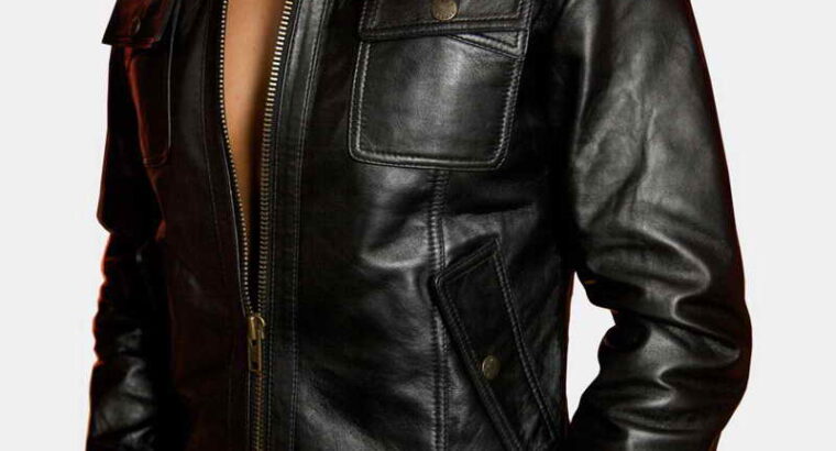 Meaux Bomber Leather Jacket