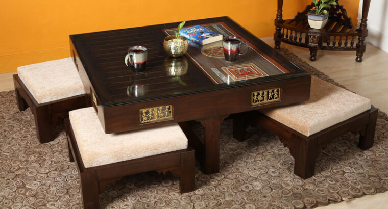 Teakwood Coffee Table Set